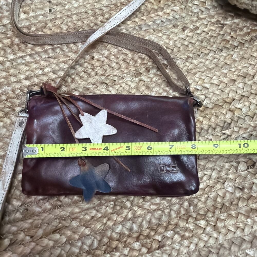 BED STU Cadence 3 In 1 Wallet- Clutch- Crossbag 100% Vegetable Tan Leather-NWOT - Picture 3 of 7